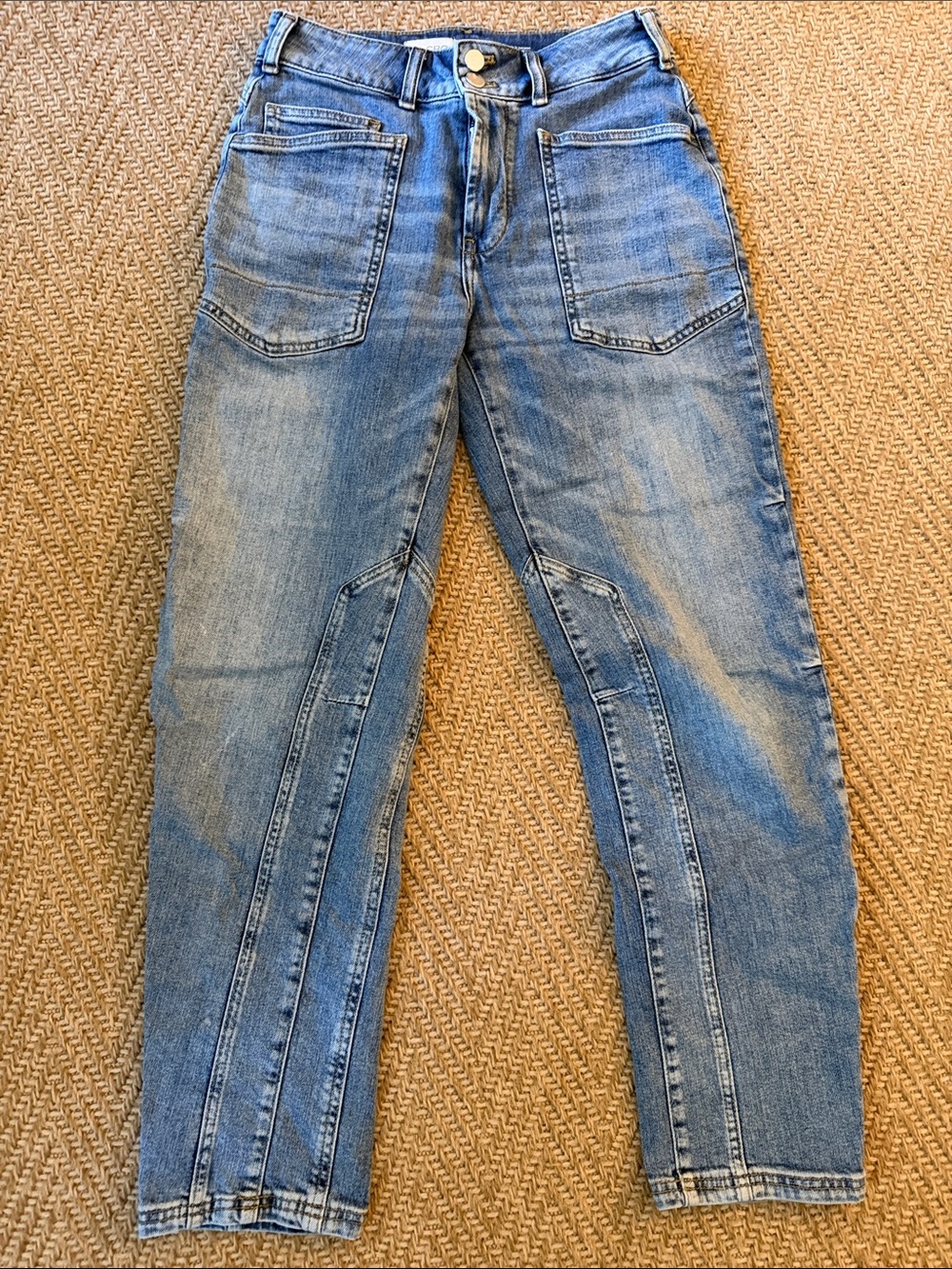 Anthropologie Pilcro Light Wash Straight-Leg Jeans Sz 26